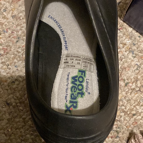 LANDAU “FOOTWEARx” Black NURSES SHOES w/ Antibacterial Lining; NIB Size W5/ M4 - Picture 13 of 14